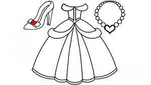 Tuyển tập tranh tô màu váy công chúa đẹp nhất cho bé gái - Tranh Tô Màu cho  bé