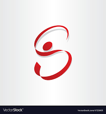 Letter S Man Stylized Symbol