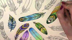 Dahle 133 thanks for watching! Enchanted Forest Coloring Book Feathers Youtube