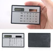 Us 0 32 1pc Mini Solar Calculator Function Credit Card Calculadora Pocket Calculator Novelty Small Slim Man Woman Gifts In Calculators From Computer