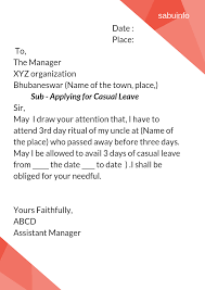Talk to your manager about your plan for leave. Leave Application Mail Format Letter