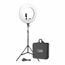 Vidpro Rl 18 Led 18 Inch Ring Light Kit With Stand And Case Rl 18 Focus Camera