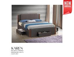 double size bed frame with storage