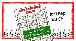 Christmas Gift Exchange Invitation Email Template Chaos Printable
