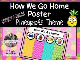 How We Get Home From School Chart Editable