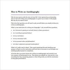 Autobiography Outline Template 17 Free Word Pdf