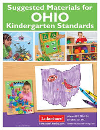 Suggested Materials For Kindergarten Standards Lakeshore