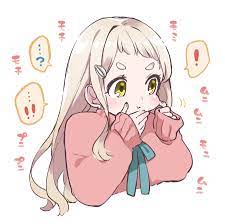 This picture of Chima feeling her own cheeks melts my heart. : r/Nijisanji