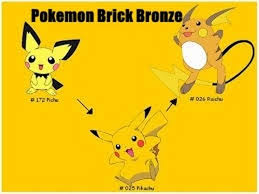 Pichu To Pikachu To Raichu Pokemon Brick Bronze