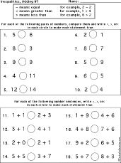 2021 system of inequalities worksheet pdf : Inequalities Worksheets And Books To Print Enchanted Learning
