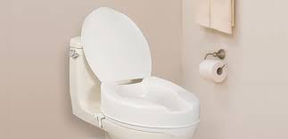 Elongated Raised Toilet Seat With Lid