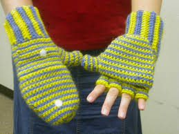 Crocheted Mittens Fingerless Gloves