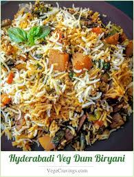 Veg Biryani Recipe Hyderabadi Veg Dum Biryani Vegecravings gambar png