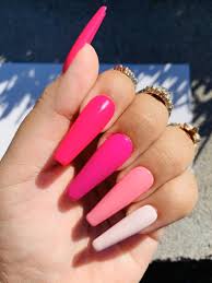 1835 x 2486 jpeg 392 кб. Pink Nails Press On Nails Hot Pink Nails Pastel Pink Nails Etsy Pink Acrylic Nails Glue On Nails Long Acrylic Nails