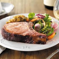 thick cut pork chops pan seared and