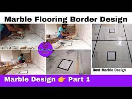 how to marble flooring border design