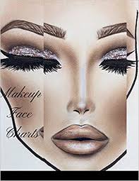 Makeup Face Charts The Blank Workbook Paper Practice Face