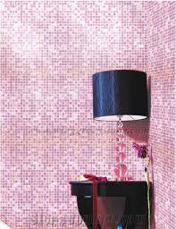 Pink Glass Mosaic Square Shape Mosaic