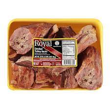 I recently snagged a large box of turkey necks for a great deal from a local farmer with plans of making lots of bone broth, but when i arrived home i realized they were smoked! Royal Smoked Turkey Neck Turkey Superlo Foods