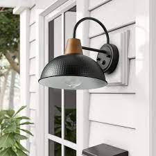 Aiwen Modern Black Exterior Gooseneck