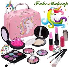 .your make up or force to to remove it when it is tough to remove, one option that you need to look into is a fake kids makeup kit, which will allow them to get kids are often talkative, active and energetic. Rokkes Girls Pretend Play Makeup Toy Pretend Makeup Bag For Girls Play Makeup Kit For Toddlers Fake Makeup For Kids Little Girls Make Up Play Set Cosmetic