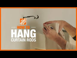 how to hang curtain rods the