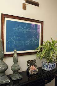 Framed Blueprints Blueprint Art Decor