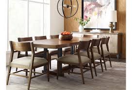 Table shape table placement chairs bar if you have a home bar, bar cart, breakfast nook, kitchen countertop, or kitchen island in or near your. American Drew Modern Synergy Contemporary Formal Dining Room Group With Rectangular Table Stoney Creek Furniture Formal Dining Room Groups