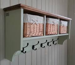 Coat Rack Shelf Wooden Storage Boxes