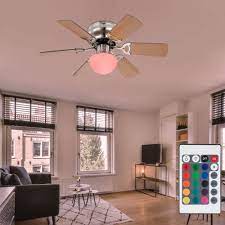 led ceiling fan with rgb color changer