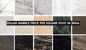 italian marble per square foot in