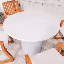 Diy Faux Concrete Round Outdoor Dining