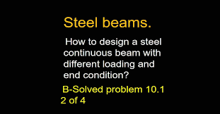 design of steel continuous beam 2