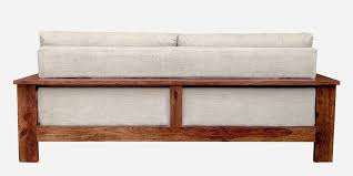 trissino sheesham wood 3 seater sofa