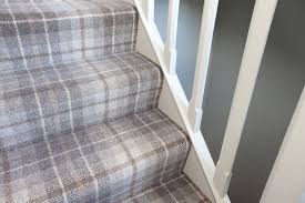 tartan grey carpet to staircase