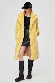 Faux Shearling Coat Bsb Fashion