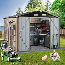 8 Ft W X 6 Ft D Metal Storage Shed