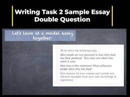writing task 2 double question model
