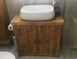 Rustic Plank Solid Wood Bathroom