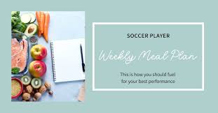 weekly meal plan for soccer players