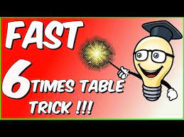 fast 6 times table trick you