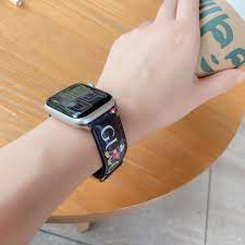 Dây Da Họa Tiết Chuột Mickey Cho Đồng Hồ Apple 44mm 42mm 38mm 40mm T500  Iwatch Series 6 Se 2 3 4 5 - Phụ Kiện Thiết Bị Đeo Thông Minh