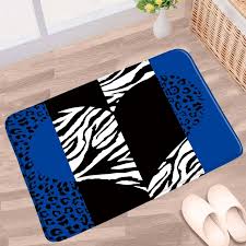 bath mat geometric leopard bathroom mat