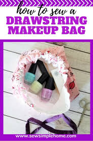 cinched makeup bag pattern sew simple