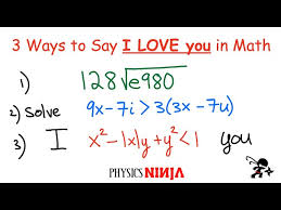 3 Ways To Say I Love You Using Math