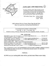 1999 Old Pendleton District Chapter