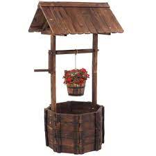 Kingdely Decorative Wooden Wishing Well