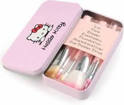 tin box o kitty makeup brushes set