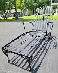 Woodard Wrought Iron Chaise Lounge For