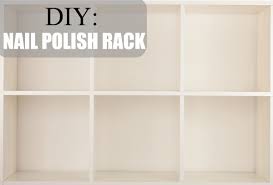 diy nail polish rack tips for